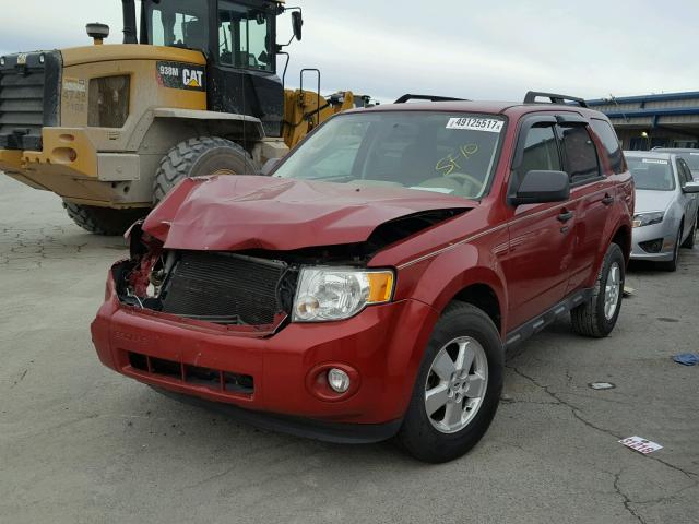 1FMCU0D77AKB11140 - 2010 FORD ESCAPE XLT MAROON photo 2