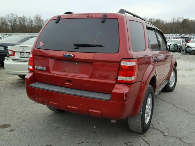 1FMCU0D77AKB11140 - 2010 FORD ESCAPE XLT MAROON photo 4