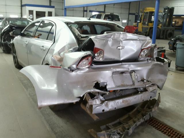 1G1ZC5E17BF172449 - 2011 CHEVROLET MALIBU 1LT SILVER photo 3