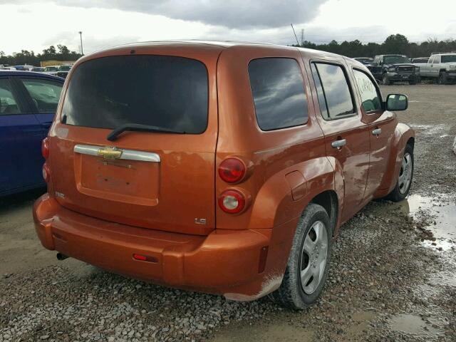 3GNDA13D06S671180 - 2006 CHEVROLET HHR LS ORANGE photo 4