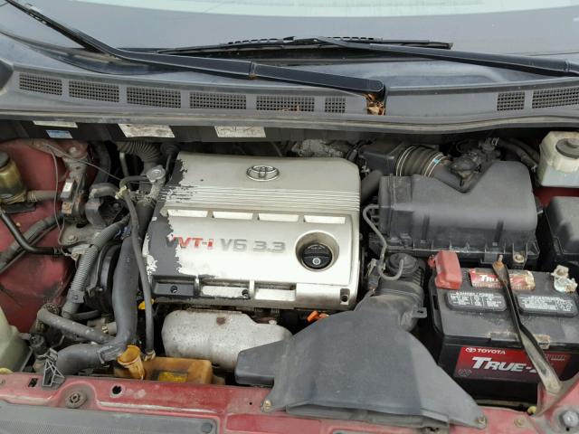 5TDBA23CX4S005216 - 2004 TOYOTA SIENNA LE BURGUNDY photo 7