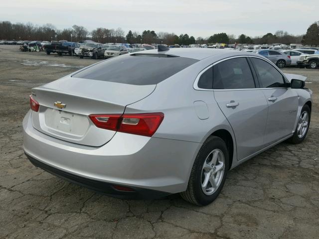 1G1ZB5STXHF292571 - 2017 CHEVROLET MALIBU LS SILVER photo 4