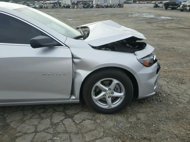 1G1ZB5STXHF292571 - 2017 CHEVROLET MALIBU LS SILVER photo 9