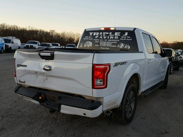 1FTEW1CG9FKD01575 - 2015 FORD F150 SUPER WHITE photo 4