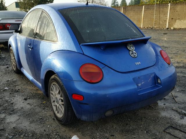 3VWCF21C6YM450919 - 2000 VOLKSWAGEN NEW BEETLE BLUE photo 3