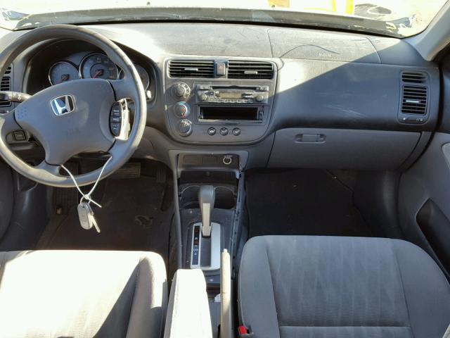 1HGES16515L019592 - 2005 HONDA CIVIC LX GRAY photo 9