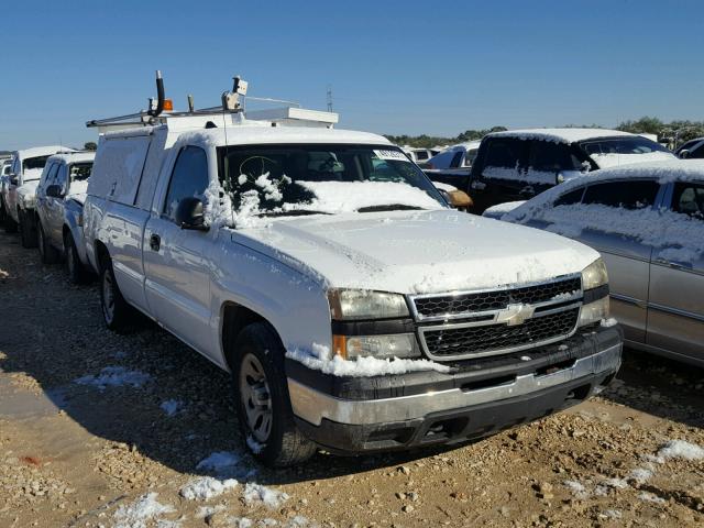 1GCEC14X36Z291057 - 2006 CHEVROLET SILVERADO WHITE photo 1