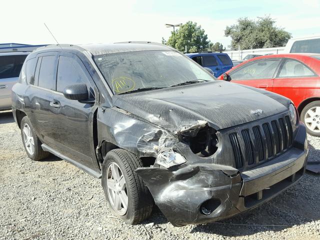 1J8FT47W37D107199 - 2007 JEEP COMPASS BLACK photo 1