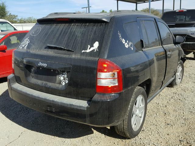 1J8FT47W37D107199 - 2007 JEEP COMPASS BLACK photo 4