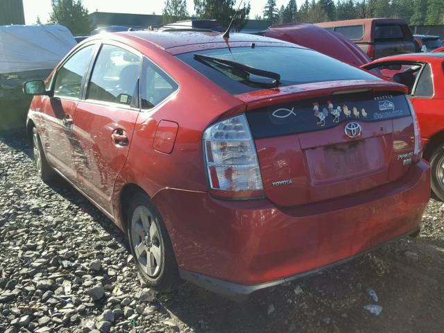 JTDKB20U797824423 - 2009 TOYOTA PRIUS RED photo 3