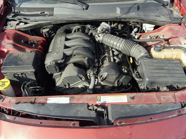 2B3KA43R08H315123 - 2008 DODGE CHARGER BURGUNDY photo 7