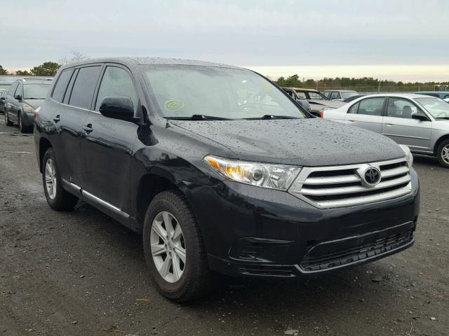 5TDBK3EHXCS116665 - 2012 TOYOTA HIGHLANDER BLACK photo 1