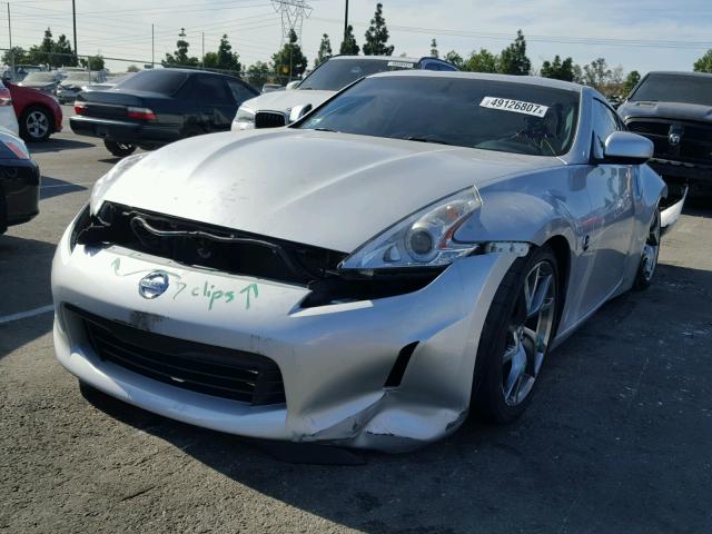 JN1AZ4EH2EM631383 - 2014 NISSAN 370Z BASE SILVER photo 2