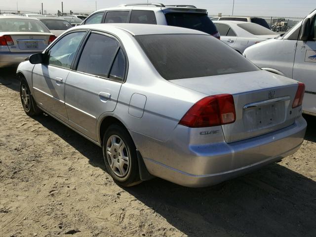 2HGES15552H599844 - 2002 HONDA CIVIC LX SILVER photo 3