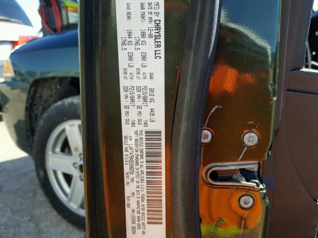 1J4FT47BX9D206250 - 2009 JEEP COMPASS SP 绿色 照片 10