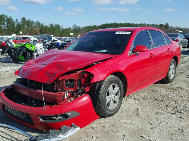 2G1WG5EK1B1220700 - 2011 CHEVROLET IMPALA LT RED photo 2