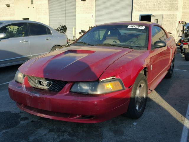 1FAFP40412F128432 - 2002 FORD MUSTANG RED photo 2