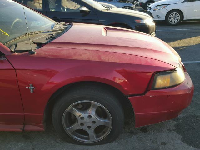 1FAFP40412F128432 - 2002 FORD MUSTANG RED photo 9