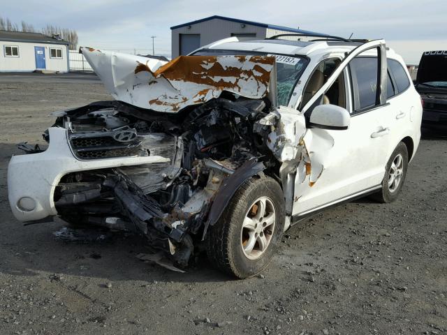 5NMSG73D77H001815 - 2007 HYUNDAI SANTA FE G WHITE photo 2