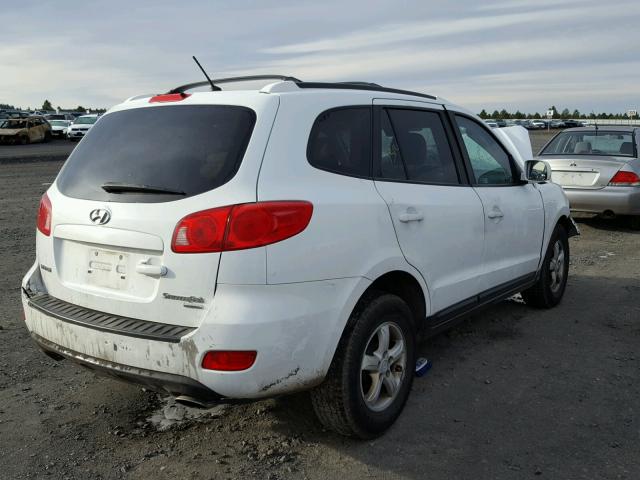 5NMSG73D77H001815 - 2007 HYUNDAI SANTA FE G WHITE photo 4