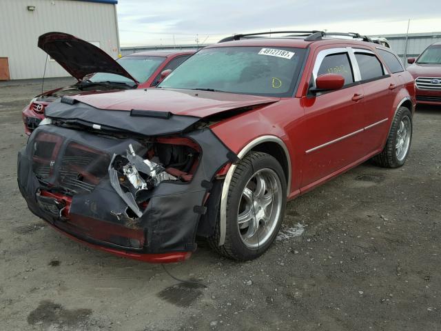 2D4GZ47V27H848418 - 2007 DODGE MAGNUM SXT RED photo 2