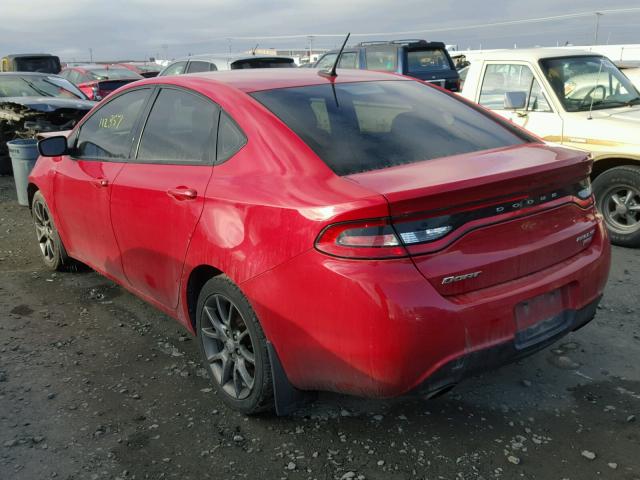 1C3CDFBH4DD210496 - 2013 DODGE DART SXT RED photo 3