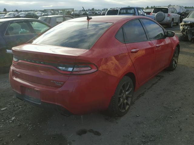 1C3CDFBH4DD210496 - 2013 DODGE DART SXT RED photo 4