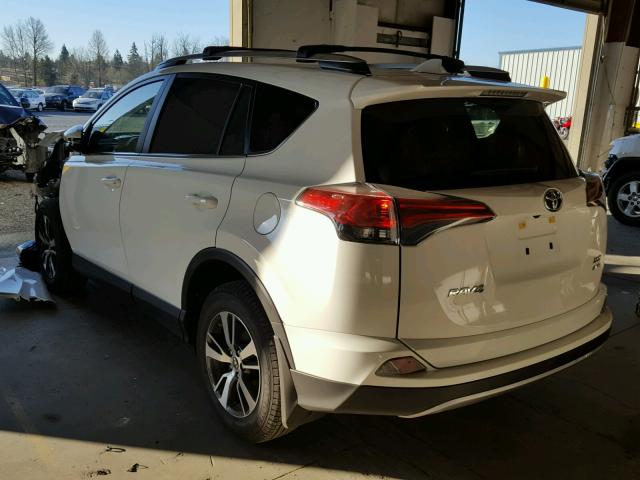 JTMRFREV6HJ166821 - 2017 TOYOTA RAV4 XLE WHITE photo 3