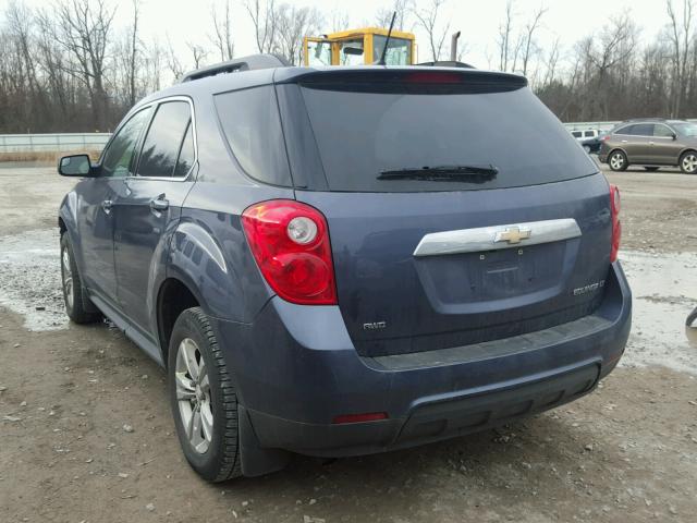 2GNFLEEK6D6160624 - 2013 CHEVROLET EQUINOX LT BLUE photo 3