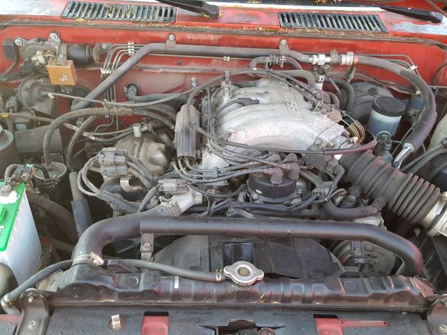 1N6HD16S1NC343344 - 1992 NISSAN TRUCK KING RED photo 7