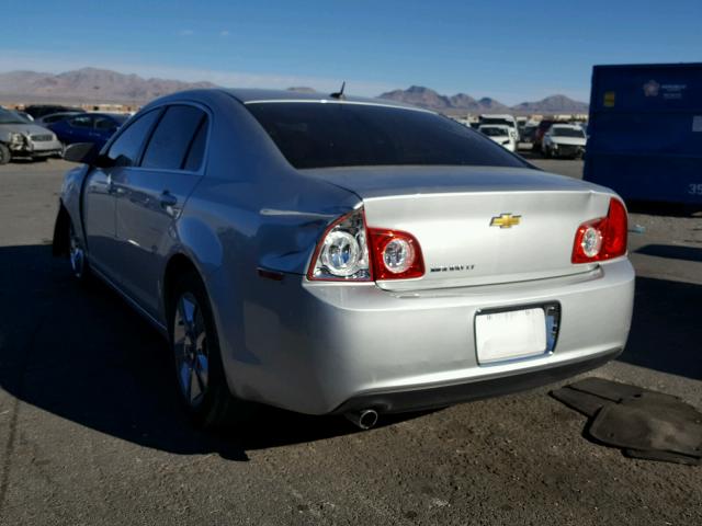 1G1ZC5EB9AF261916 - 2010 CHEVROLET MALIBU 1LT SILVER photo 3