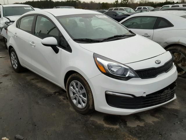 KNADM4A30G6660579 - 2016 KIA RIO LX WHITE photo 1