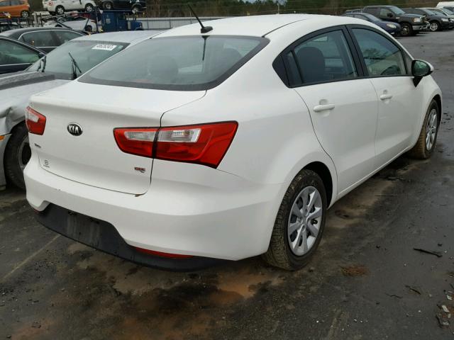 KNADM4A30G6660579 - 2016 KIA RIO LX WHITE photo 4