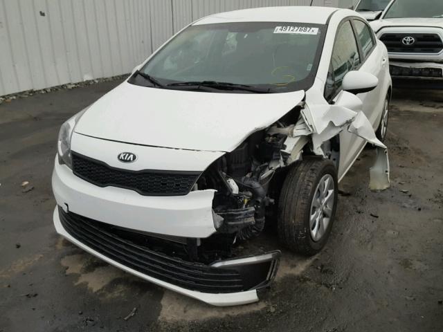 KNADM4A30G6660579 - 2016 KIA RIO LX Սպիտակ լուսանկար 9