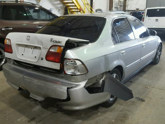 1HGEJ8544XL013339 - 1999 HONDA CIVIC EX SILVER photo 4