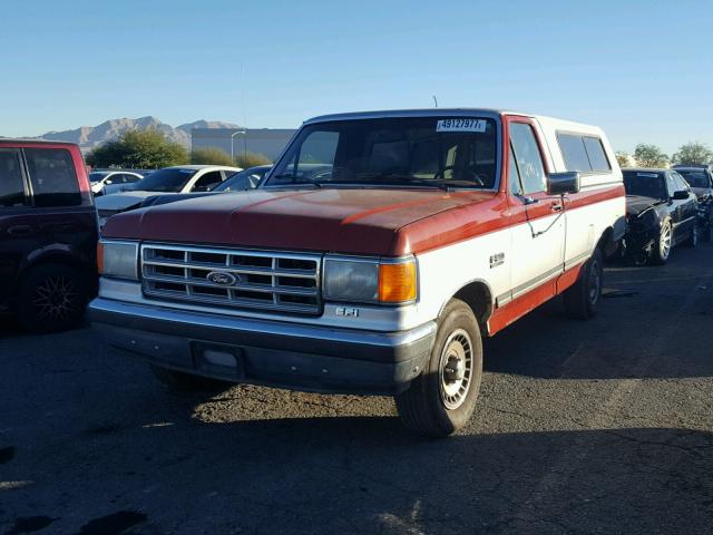 1FTEF15N6HPB11234 - 1987 FORD F150 RED photo 2