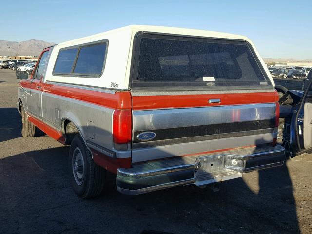 1FTEF15N6HPB11234 - 1987 FORD F150 RED photo 3