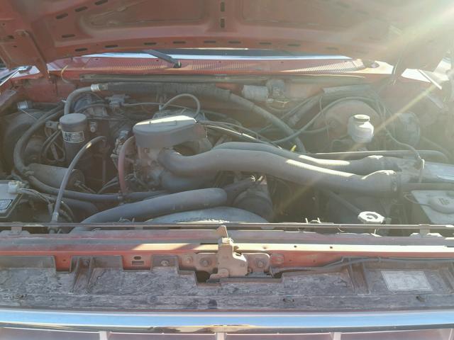 1FTEF15N6HPB11234 - 1987 FORD F150 RED photo 7