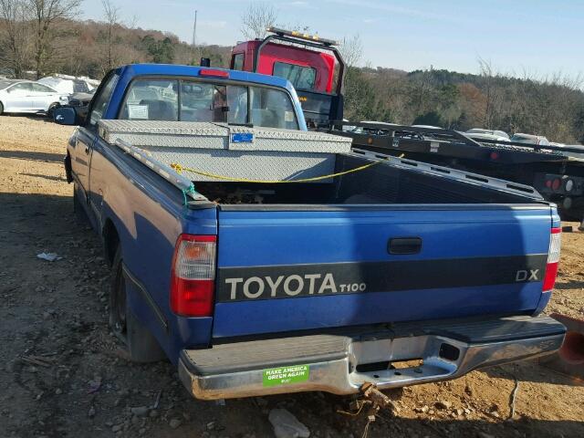 JT4VD11E8S0010501 - 1995 TOYOTA T100 DX BLUE photo 3