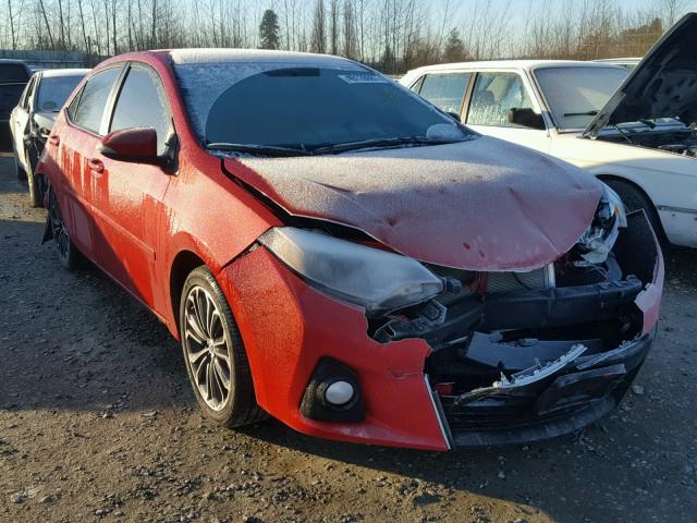 2T1BURHE9FC344944 - 2015 TOYOTA COROLLA L RED photo 1