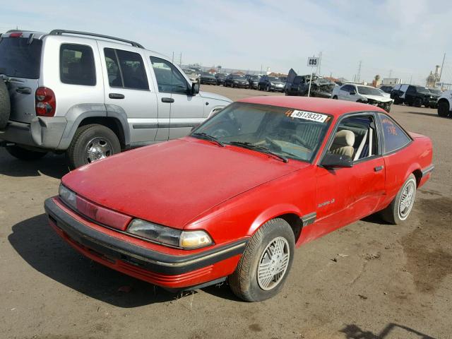 1G2JB14K2L7639609 - 1990 PONTIAC SUNBIRD LE RED photo 2