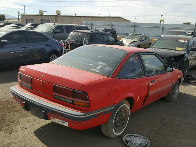 1G2JB14K2L7639609 - 1990 PONTIAC SUNBIRD LE RED photo 4