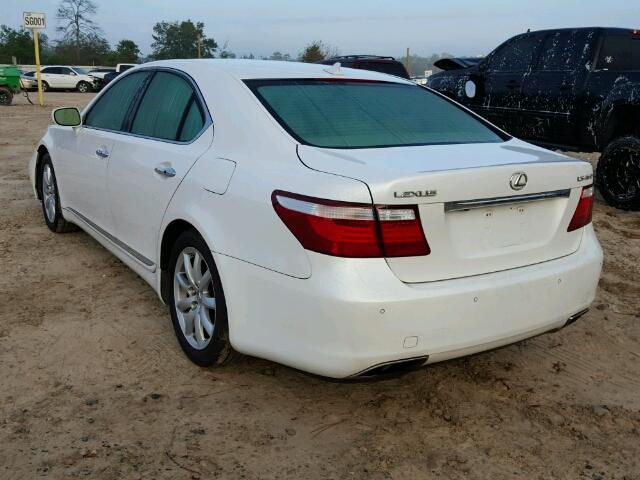 JTHBL46F575042856 - 2007 LEXUS LS 460 Biały zdjęcie 3