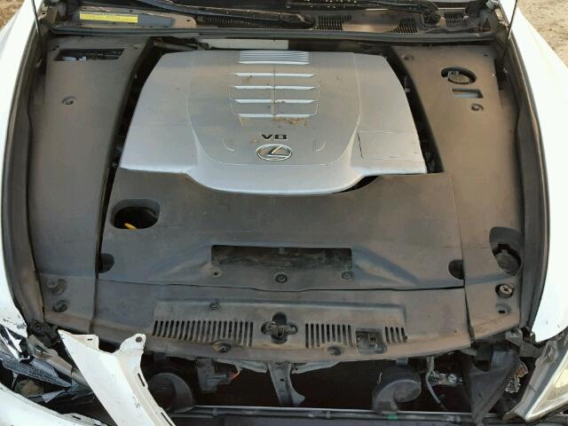 JTHBL46F575042856 - 2007 LEXUS LS 460 Biały zdjęcie 7
