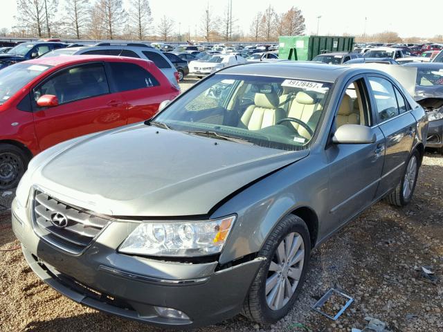 5NPEU46C99H517140 - 2009 HYUNDAI SONATA SE BEIGE photo 2