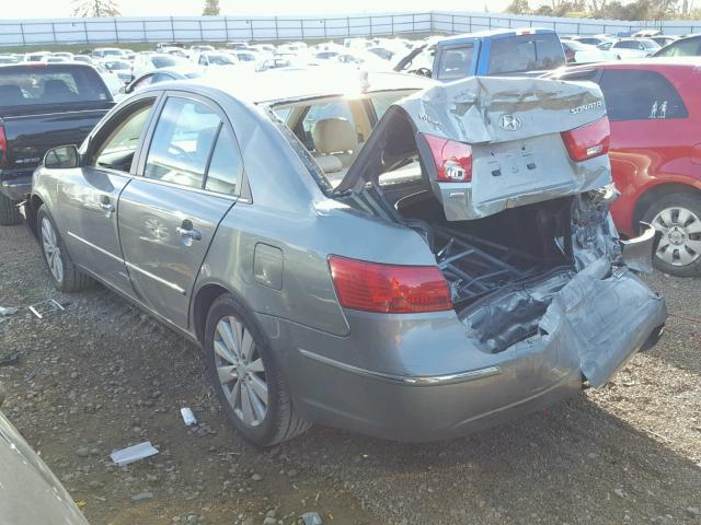 5NPEU46C99H517140 - 2009 HYUNDAI SONATA SE BEIGE photo 3