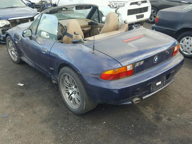 4USCH7326VLB80390 - 1997 BMW Z3 1.9 BLUE photo 3