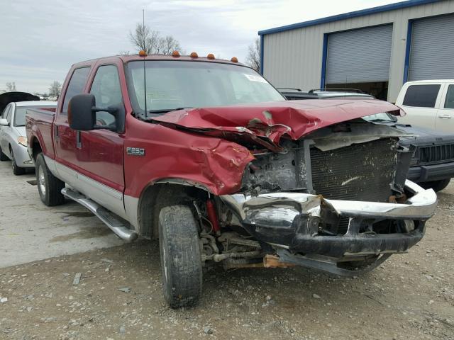 1FTNW21L03EC68255 - 2003 FORD F250 SUPER RED photo 1