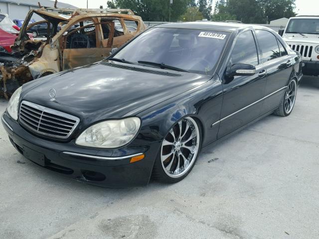 WDBNG70J21A194463 - 2001 MERCEDES-BENZ S 430 BLACK photo 2