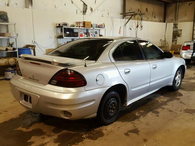 1G2NF52E84C253179 - 2004 PONTIAC GRAND AM S SILVER photo 4